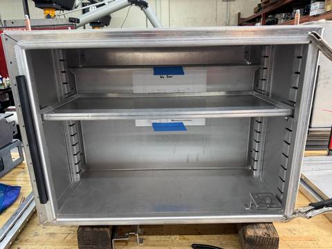 Podium aluminum service bed build for fire & rescue