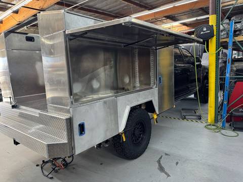 Lift-up compartment door open